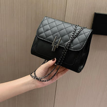 Load image into Gallery viewer, Lozenge Fashion handbags High quality PU leather Women bag Sweet girl chain Mini Flap square package Lattice shoulder Female bag